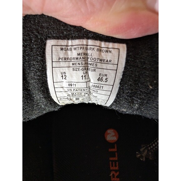 Merrell Moab Men's Waterproof Hiking Shoes Brown 12 Sports Outdoors Activewear - Picture 13 of 16